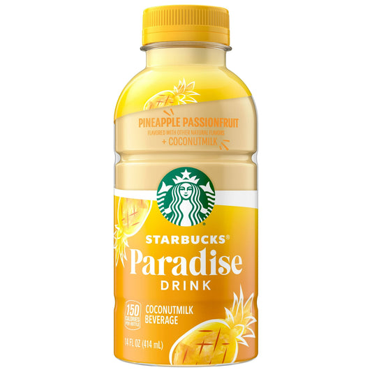 Starbucks Paradise Drink Maracuyá de Piña con Leche de Coco, Botella de 14 fl oz