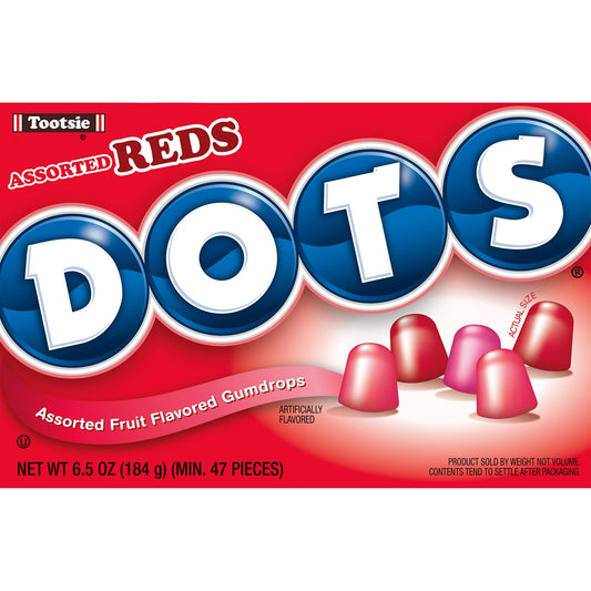 Tootsie Dots All Reds Gummy Candy 6.5 oz, Peanut Free, Gluten Free - LOOP MX