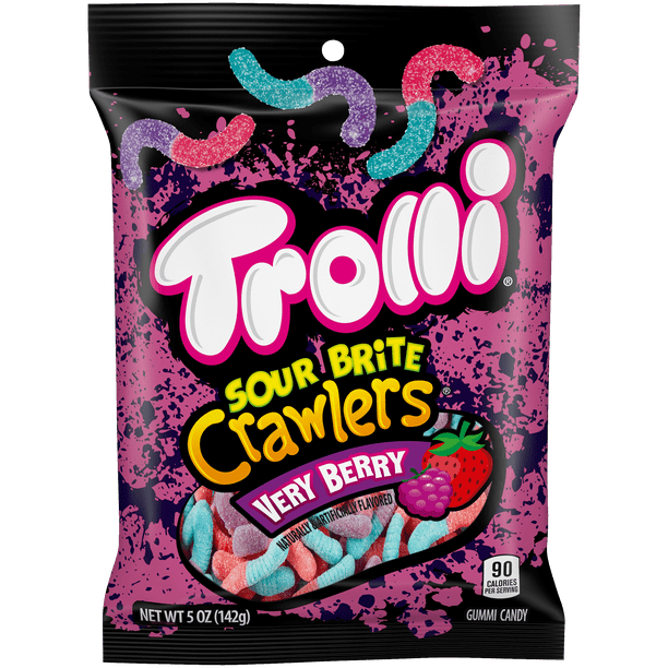 Trolli Sour Brite Crawlers Very Berry 5.0 oz - LOOP MX