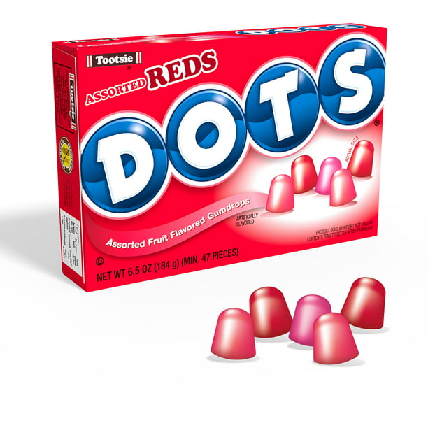 Tootsie Dots All Reds Gummy Candy 6.5 oz, Peanut Free, Gluten Free - LOOP MX