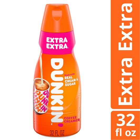 Dunkin’ Extra Extra Coffee Creamer, 32 fl oz - LOOP MX