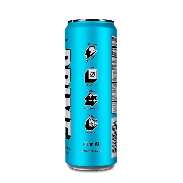 Prime Energy Drink Blue Raspberry12oz Can - LOOP MX