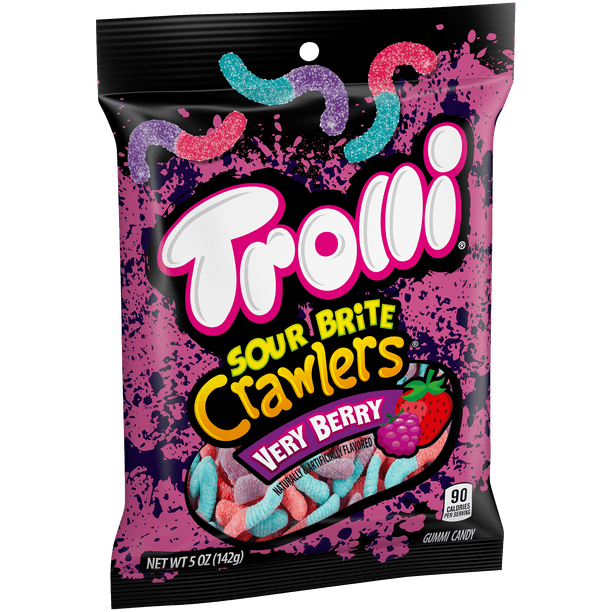 Trolli Sour Brite Crawlers Very Berry 5.0 oz - LOOP MX