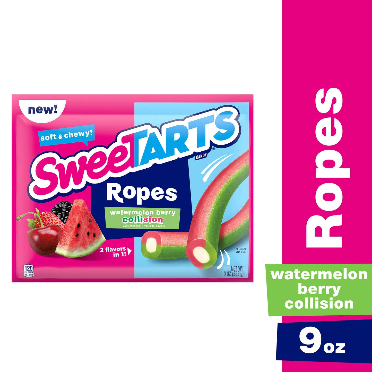 Sweetarts Watermelon Berry Collision Ropes Candy, 9 oz - LOOP MX