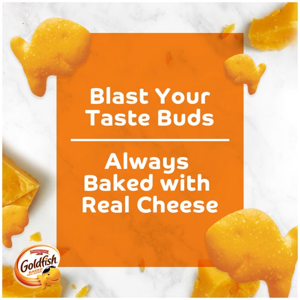 Goldfish Flavor Blasted Xtra Cheddar Cheese Crackers, Baked Snack Crackers, 6.6 oz Bag - LOOP MX