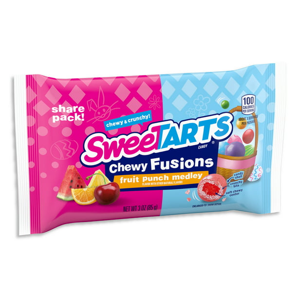 NEW SweeTarts Chewy Fusions, Fruit Punch, 9oz - LOOP MX