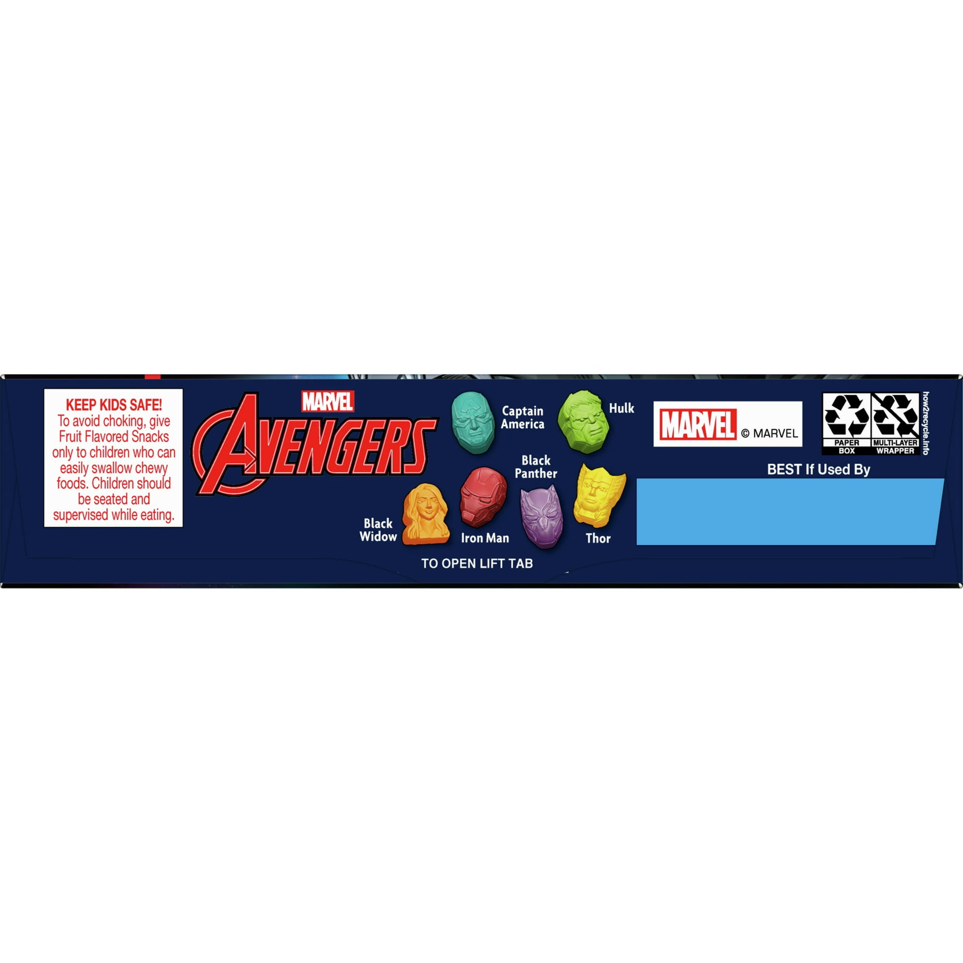 Avengers Fruit Flavored Snacks, Treat Pouches, Gluten Free, 10 ct - LOOP MX