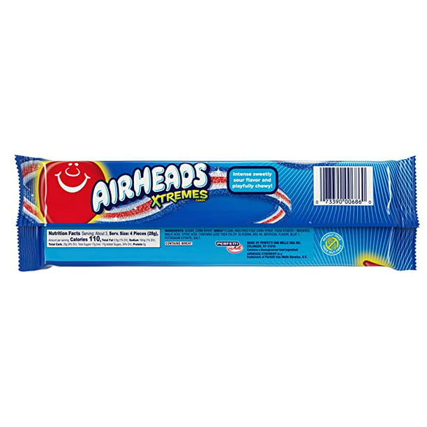 Airhead Xtremes Bluest Raspberry Belts 3oz - LOOP MX