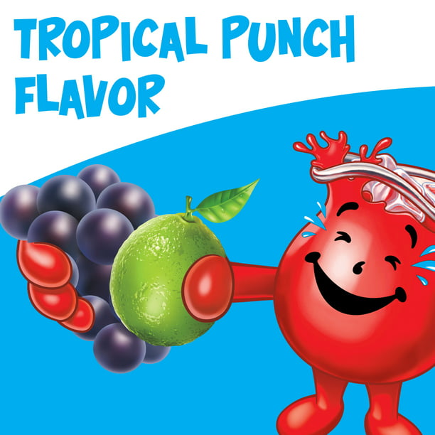 Kool-Aid Sugar Sweetened Tropical Punch Artificially Flavored Powdered Drink Mix, 19 oz. - LOOP MX