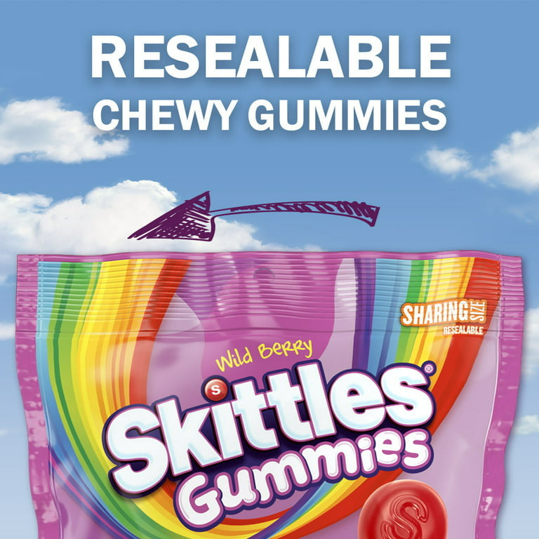 Skittles Wild Berry Gummy Candy, Sharing Size - 12 oz Bag - LOOP MX