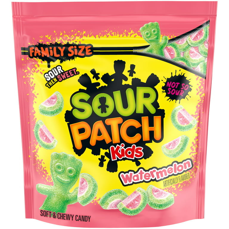 SOUR PATCH KIDS Watermelon Soft & Chewy Candy, Mother's Day Candy, Family Size, 1.8 lb Bag - LOOP MX