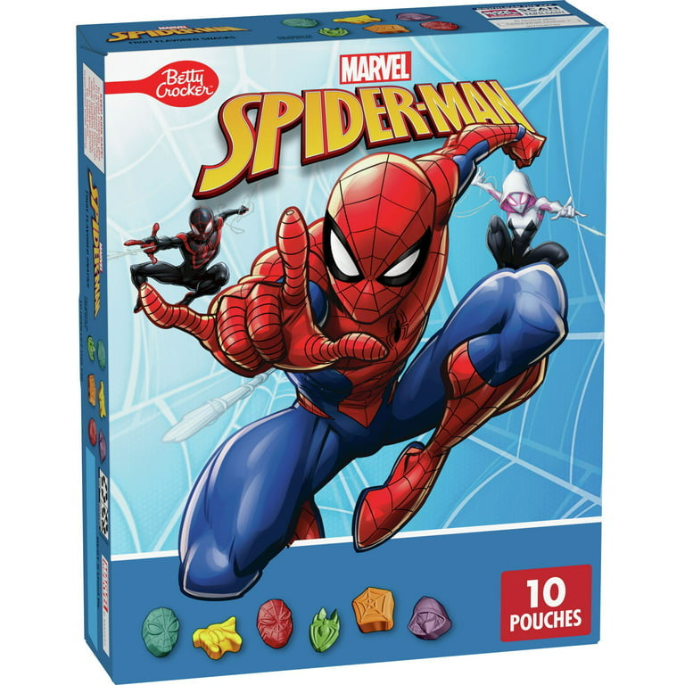 Spiderman Fruit Flavored Snacks, Treat Pouches, Gluten - LOOP MX