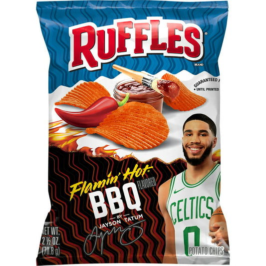 Ruffles potato chips, flamin hot BBQ flavored, 2.5oz. - LOOP MX