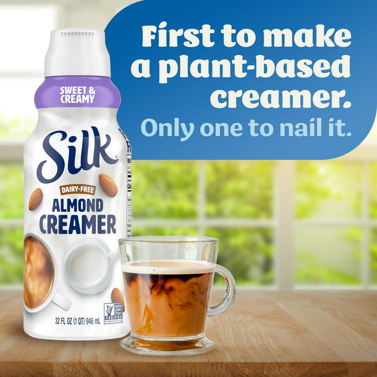 Silk Dairy Free, Gluten Free, Sweet and Creamy Almond Creamer, 32 fl oz Carton - LOOP MX