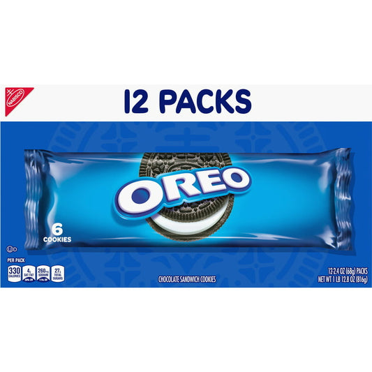 Oreo chocolate sandwich cookies snack. - LOOP MX