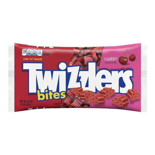 TWIZZLERS, Bites Cherry Flavored Chewy Candy, Low - LOOP MX