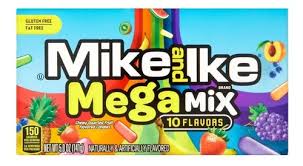 Mike and Ike mega mix 10 flavors, 4.25oz(120g)