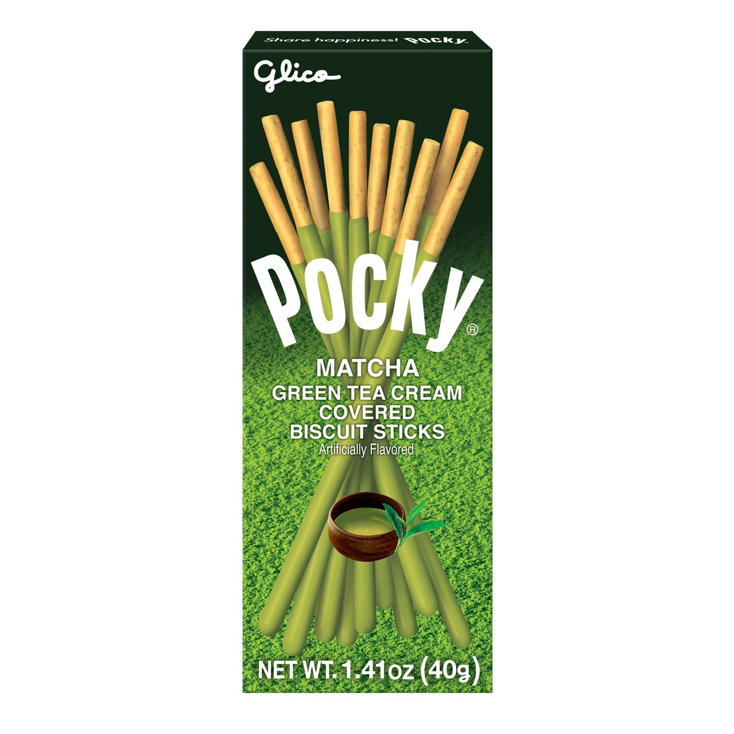 Glico Pocky Palitos de Galleta Cubiertos con Matcha 1,41 oz