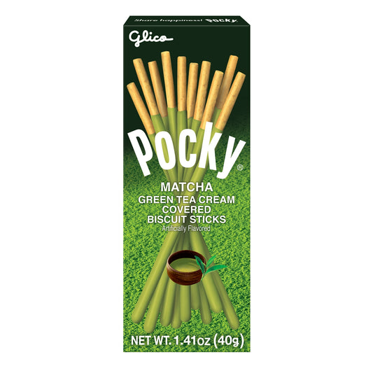 Glico Pocky Palitos de Galleta Cubiertos con Matcha 1,41 oz