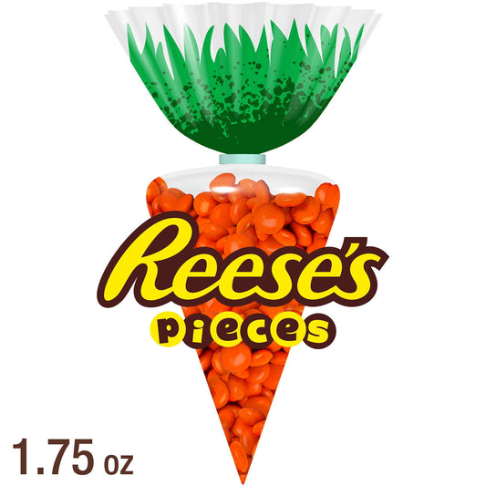 Reese's Pieces Mantequilla de Maní en una Cáscara Crujiente Caramelo Easter, Bolsa de Regalo 1.75 oz pascua