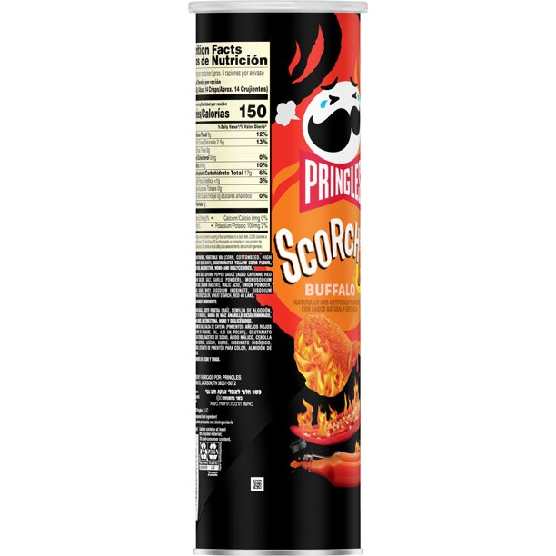 Pringles Scorchin' Buffalo Potato Crisps Chips 5.5 oz - LOOP MX