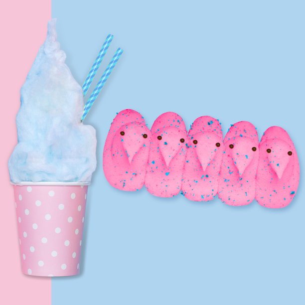 PEEPS, Cotton Candy Flavored Marshmallow Chicks, 10ct. (3.0 oz.) - LOOP MX