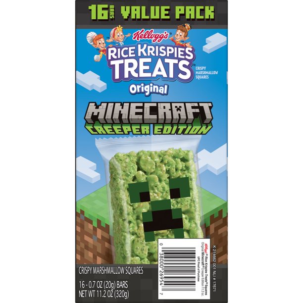 Minecraft Rice Krispies Treats Creeper Edition 11.2 oz - LOOP MX