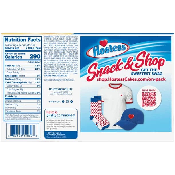 Hostess Iced Vanilla Zingers 12.07 oz.