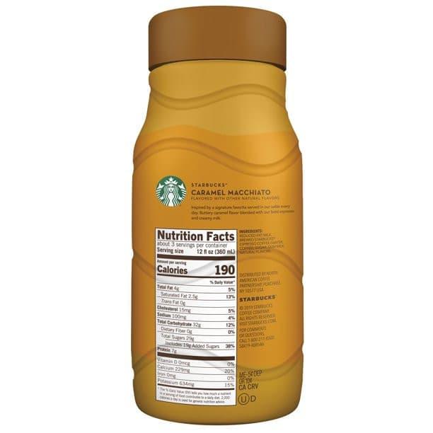 Iced Coffee Expresso Caramel Macchiato Starbucks 1.18 L.