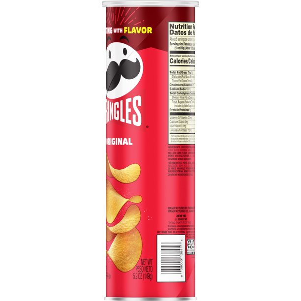 Pringles Original Potato Crisps Chip 5.2 oz - LOOP MX