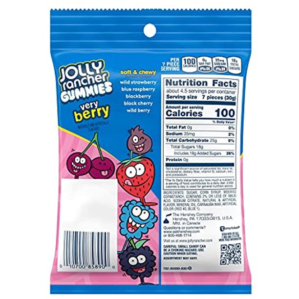 Jolly Rancher Gummies Very Berry Assorted Fruit 3.7 oz - LOOP MX