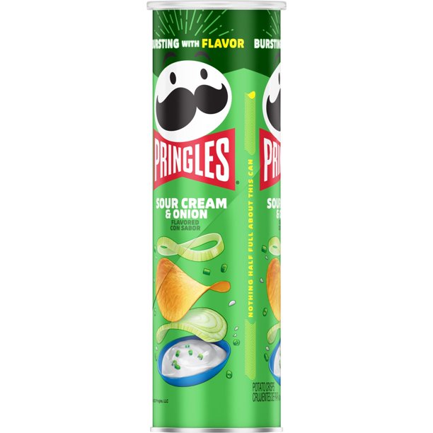 Pringles Sour Cream & Onion Potato Crisps Chips 5.5 oz - LOOP MX