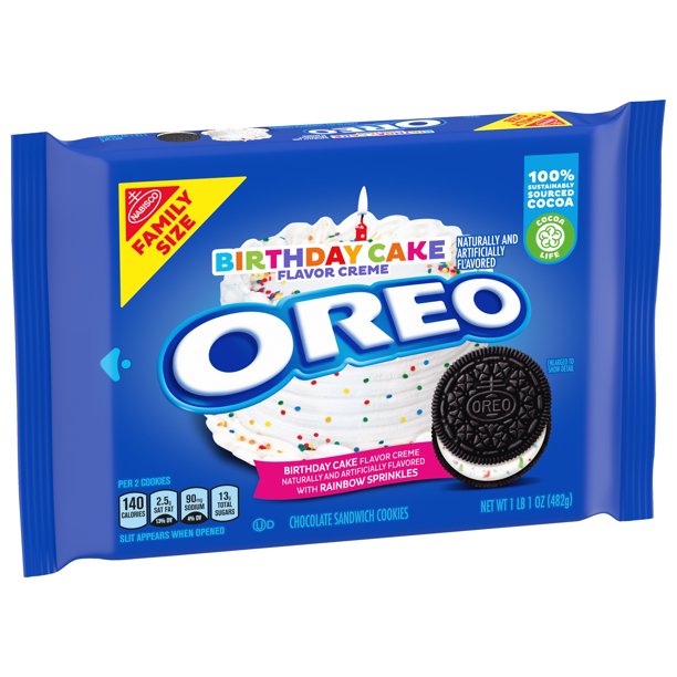 Oreo Birthday Cake Family Size 17 oz - LOOP MX