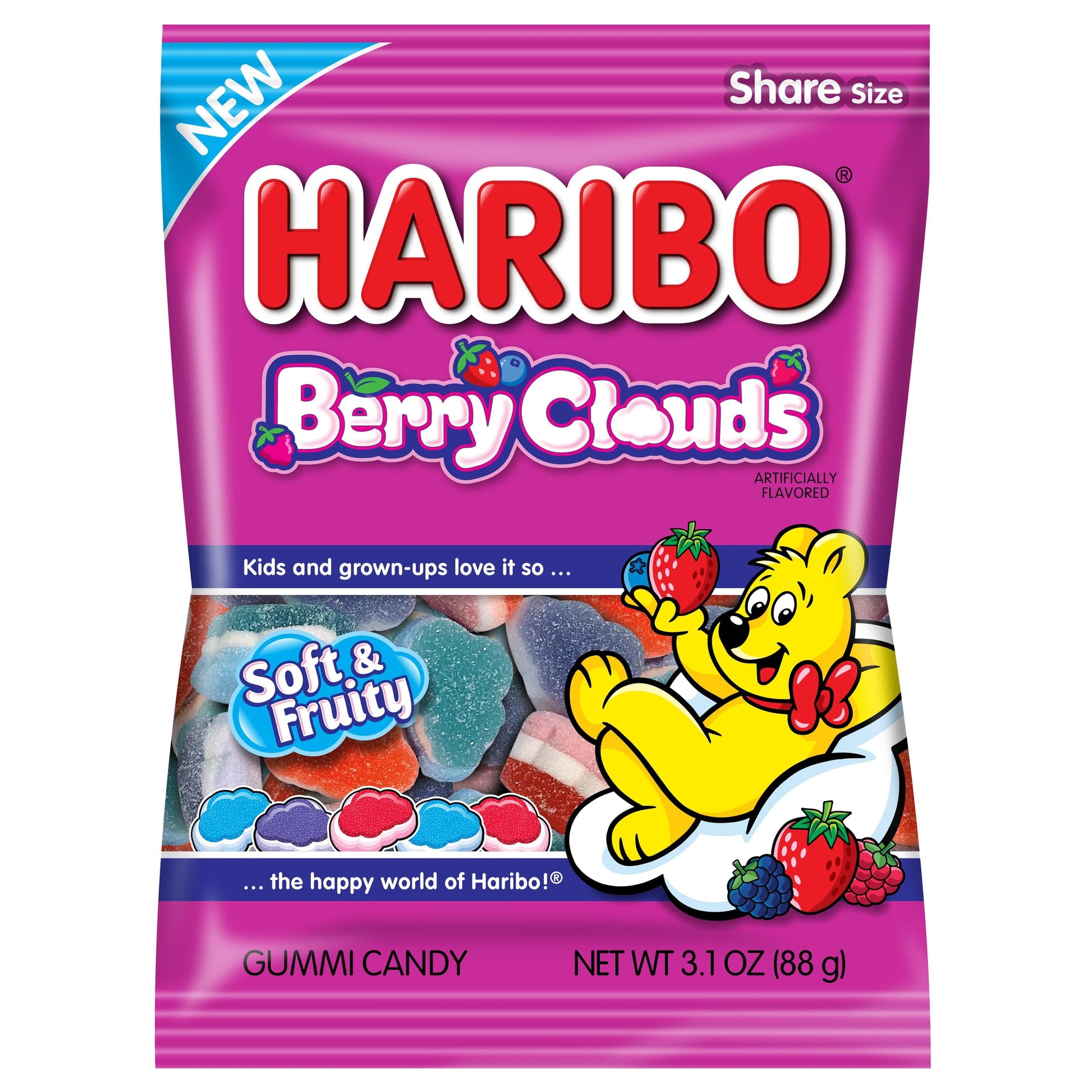 Haribo Confectionery - Berry Clouds 3.1oz - LOOP MX