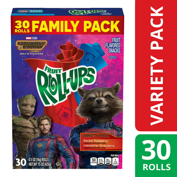 Fruit Roll-Ups Fruit Flavored Snacks, Variety Pack, 15 oz, 30 ct - LOOP MX