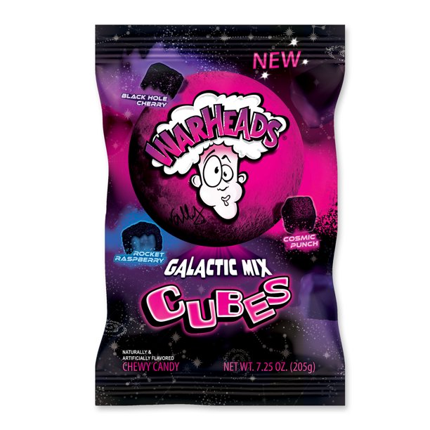 Warheads Galactic Mix Cubes 7.25 oz - LOOP MX