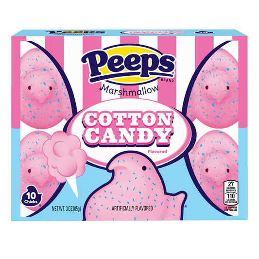 PEEPS, Cotton Candy Flavored Marshmallow Chicks, 10ct. (3.0 oz.) - LOOP MX