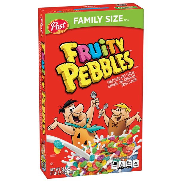 Cereal Fruity Pebbles Family Size 19,5 oz - LOOP MX