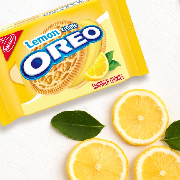 OREO Lemon Creme Sandwich Cookies, Family Size, 20 oz - LOOP MX