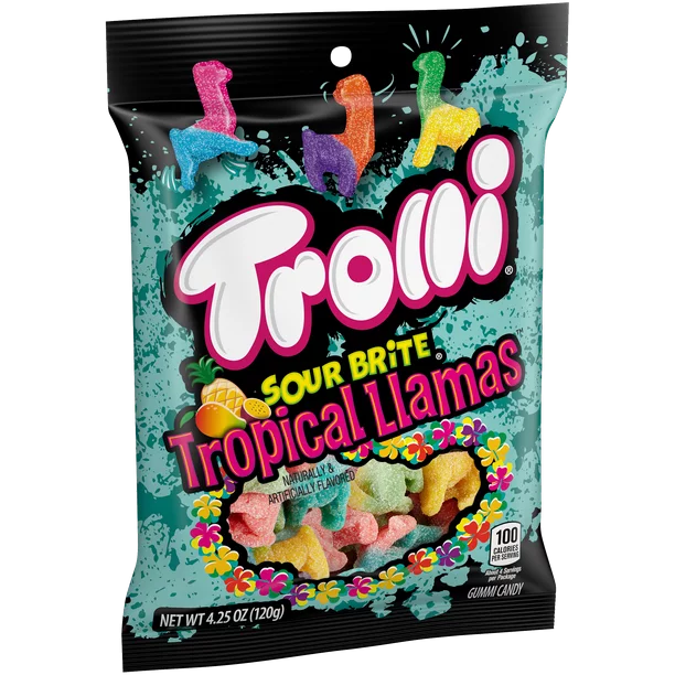 Trolli Sour Brite Tropical Llamas 4.25 oz - LOOP MX