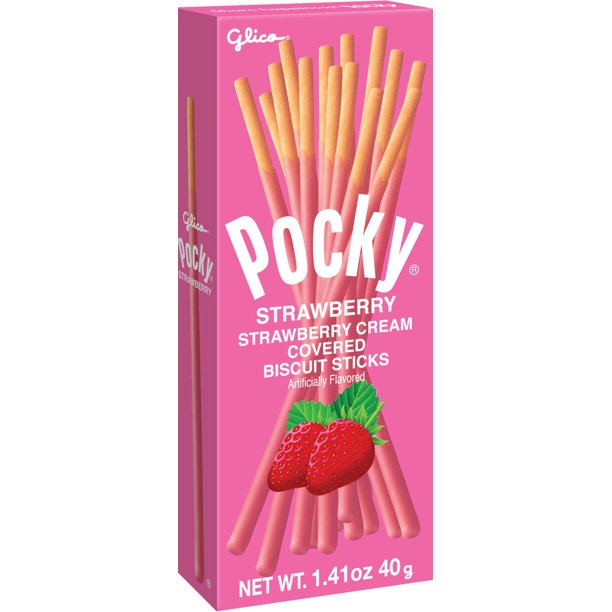 Pocky Strawberry Cream Covered 1.41 oz - LOOP MX