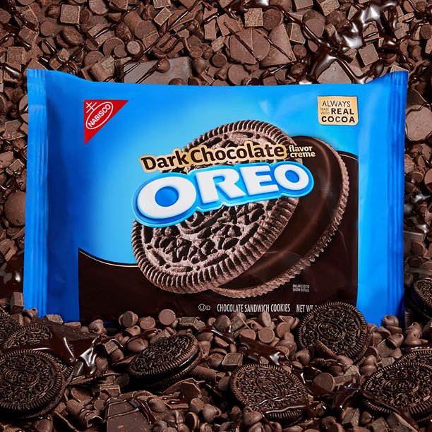 OREO Dark Chocolate Creme Chocolate Sandwich Cookies, Family Size, 17 oz - LOOP MX