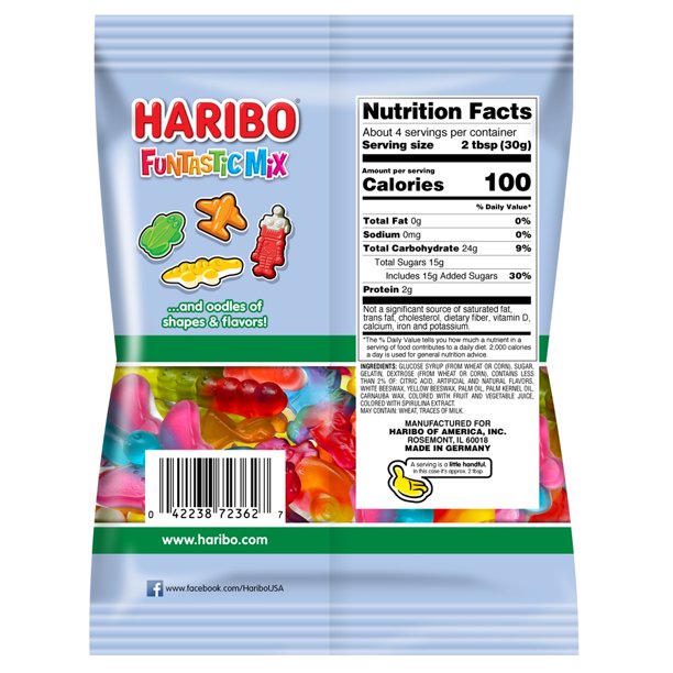 Haribo Funtastic Mix Gummy Candy, 4oz - LOOP MX