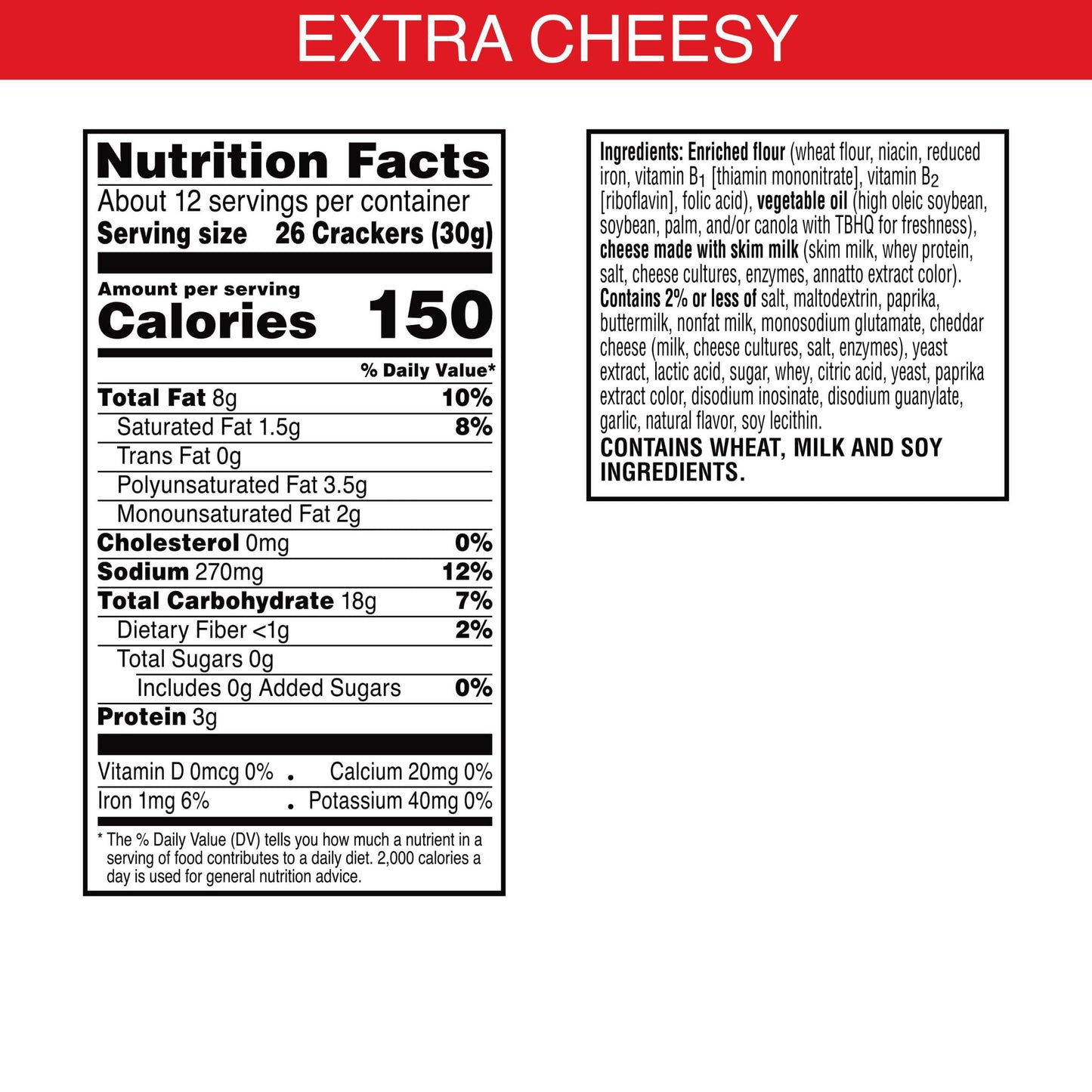 Cheez-It Extra Cheesy Cheese Crackers, 12.4 oz - LOOP MX