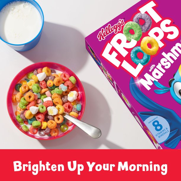 Kellogg's Froot Loops Original with Marshmallows Cold Breakfast Cereal, 17.7 oz - LOOP MX