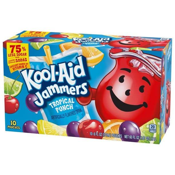 Kool Aid Jammers Tropical Punch 1.77 L (10pcs).