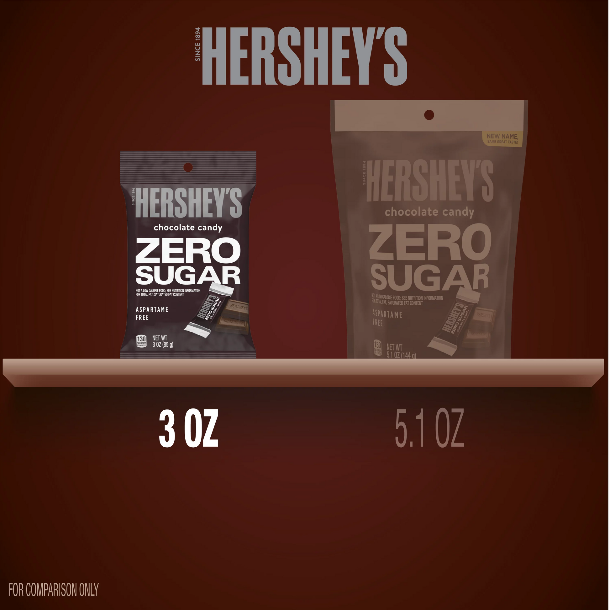 Hershey’s Chocolate Candy Zero Sugar 3 oz - LOOP MX