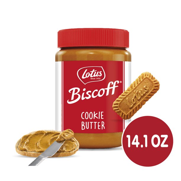 Biscoff Cookie Butter, Lotus Creamy Nut-Free Spread, 14.1 oz Jar - LOOP MX