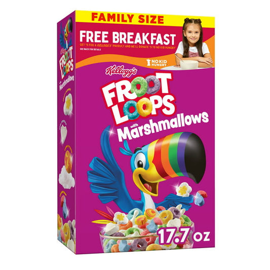 Kellogg's Froot Loops Original with Marshmallows Cold Breakfast Cereal, 17.7 oz - LOOP MX