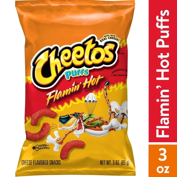 Cheetos Puffs Cheese Flamin' Hot 3 oz - LOOP MX